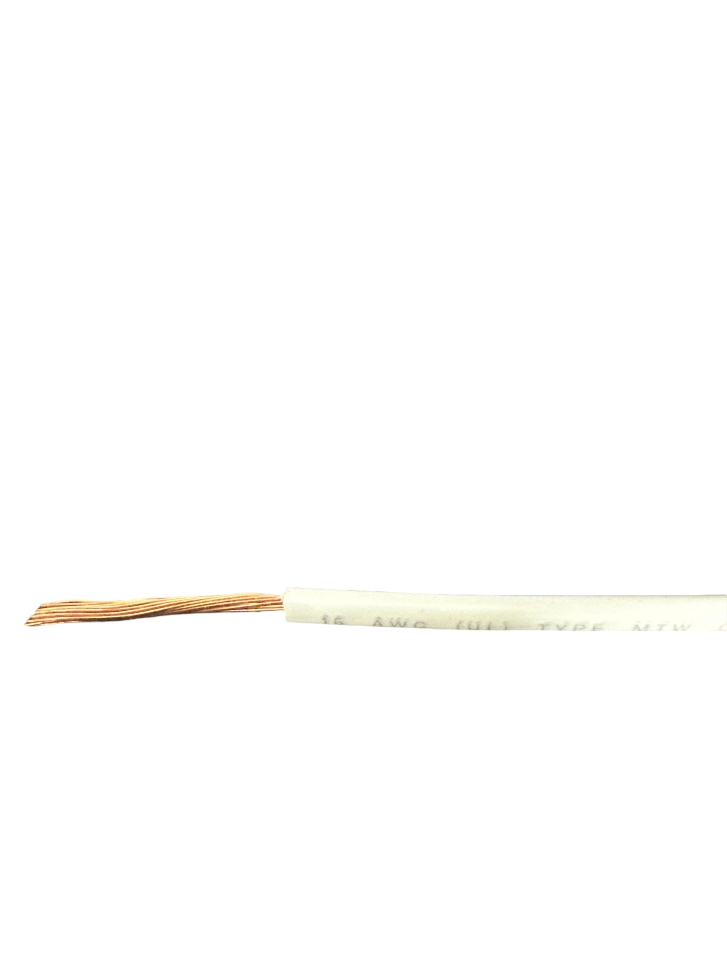 16 AWG MTW/UL1015 PRIMARY WIRE (26/30 XBC) STRANDS COPPER POWER WIRE.