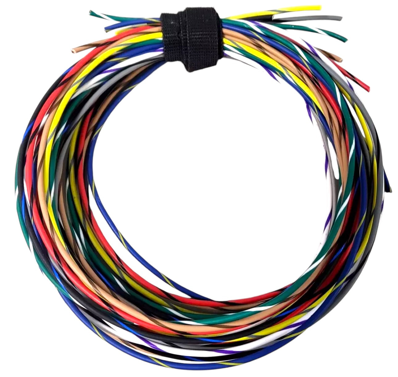 AUTOMOTIVE WIRE 18 AWG HIGH TEMP GXL STRANDED 8 STRIPED COLORS 25 FT EA LOT C