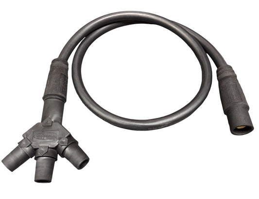 Cam-Lock Male to (3 Female) Sc Power Cord 3-fer