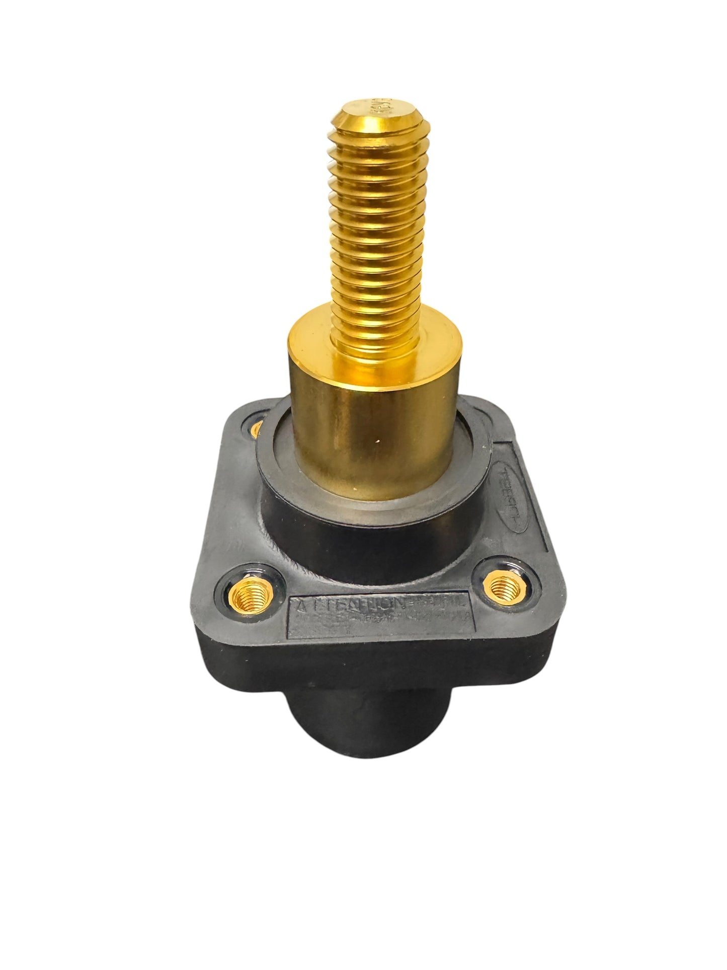 HUBBELL Series 16 Single Pole Devices, Male, STRAIGHT EXTENDED Receptacle, 300/400A 600V AC/DC, Single Conductor, (Threaded Mount Holes)