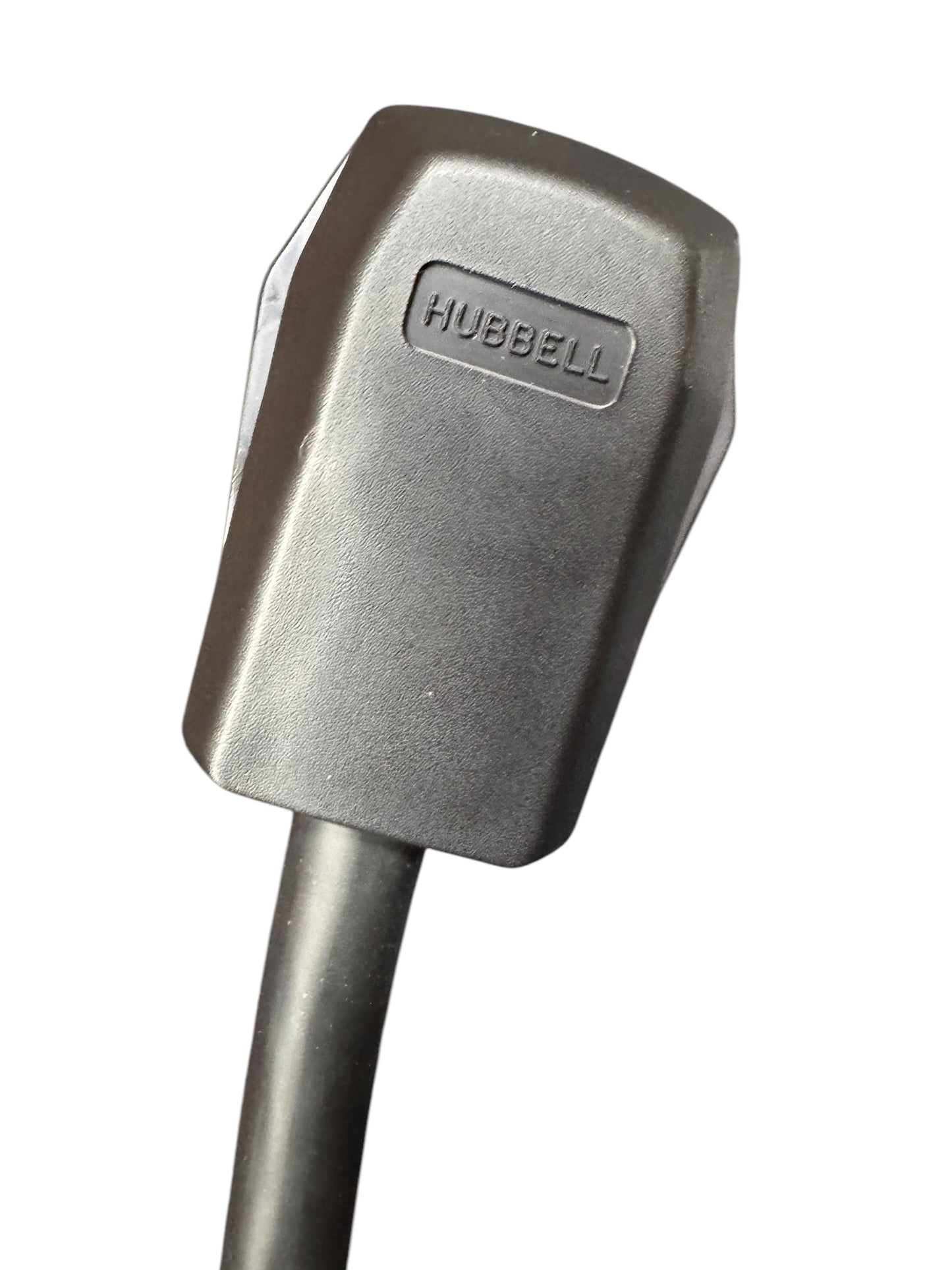 HUBBEL 50-Amp Generator Cord for Safe and Reliable Power Transfer, Made of Weather Resistant Rubber with Twist-Lock Ends, Black