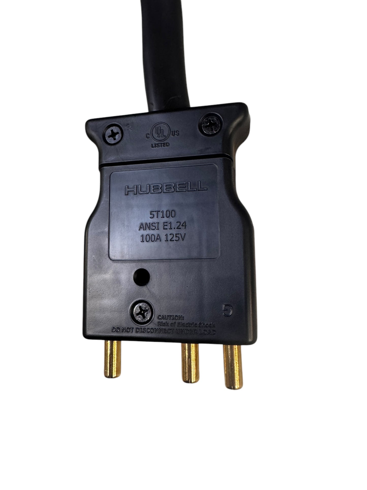 Hubbell Snake Bite Stage Pin Adapter 100 Amp 125V (Male)