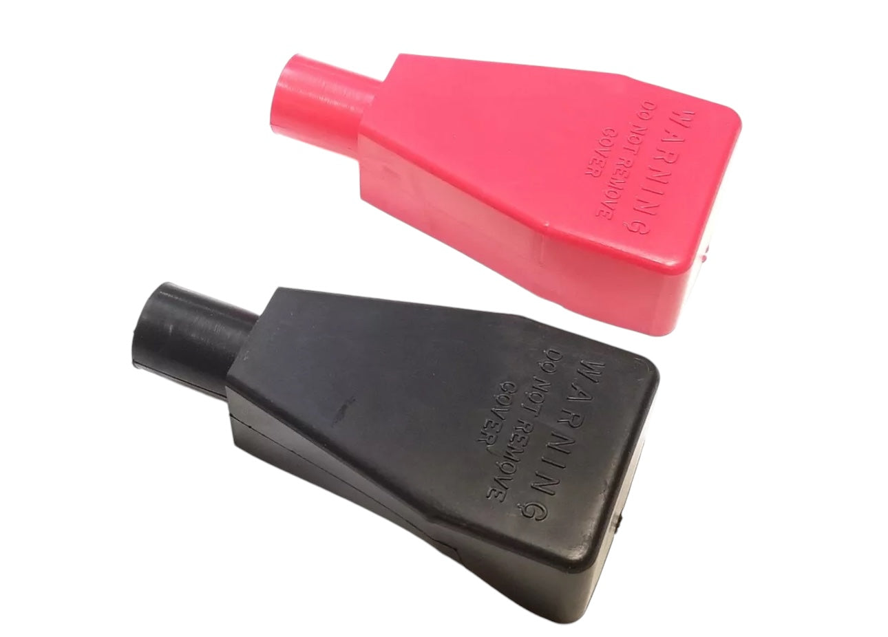 Top Post Battery Terminal FLEXIBLE PVC Boot Cover 2pk Red / Black