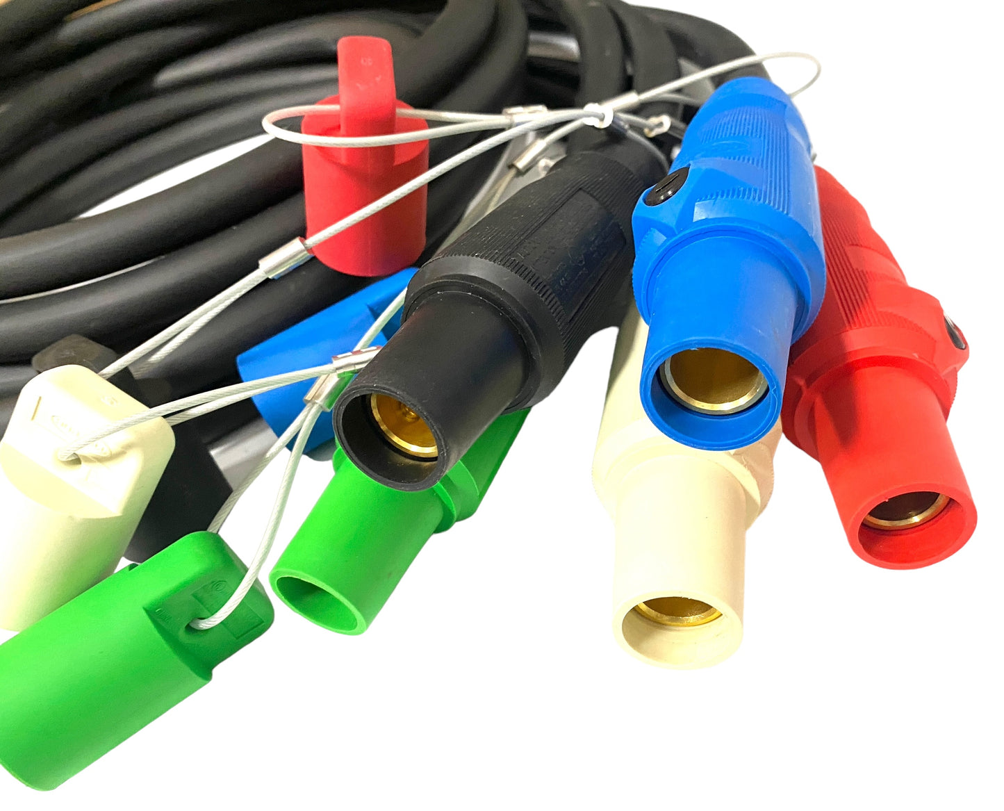 2/0 TYPE W Entertainment ,Generator CAMLOCK Cables 5 Cable Pigtail Set