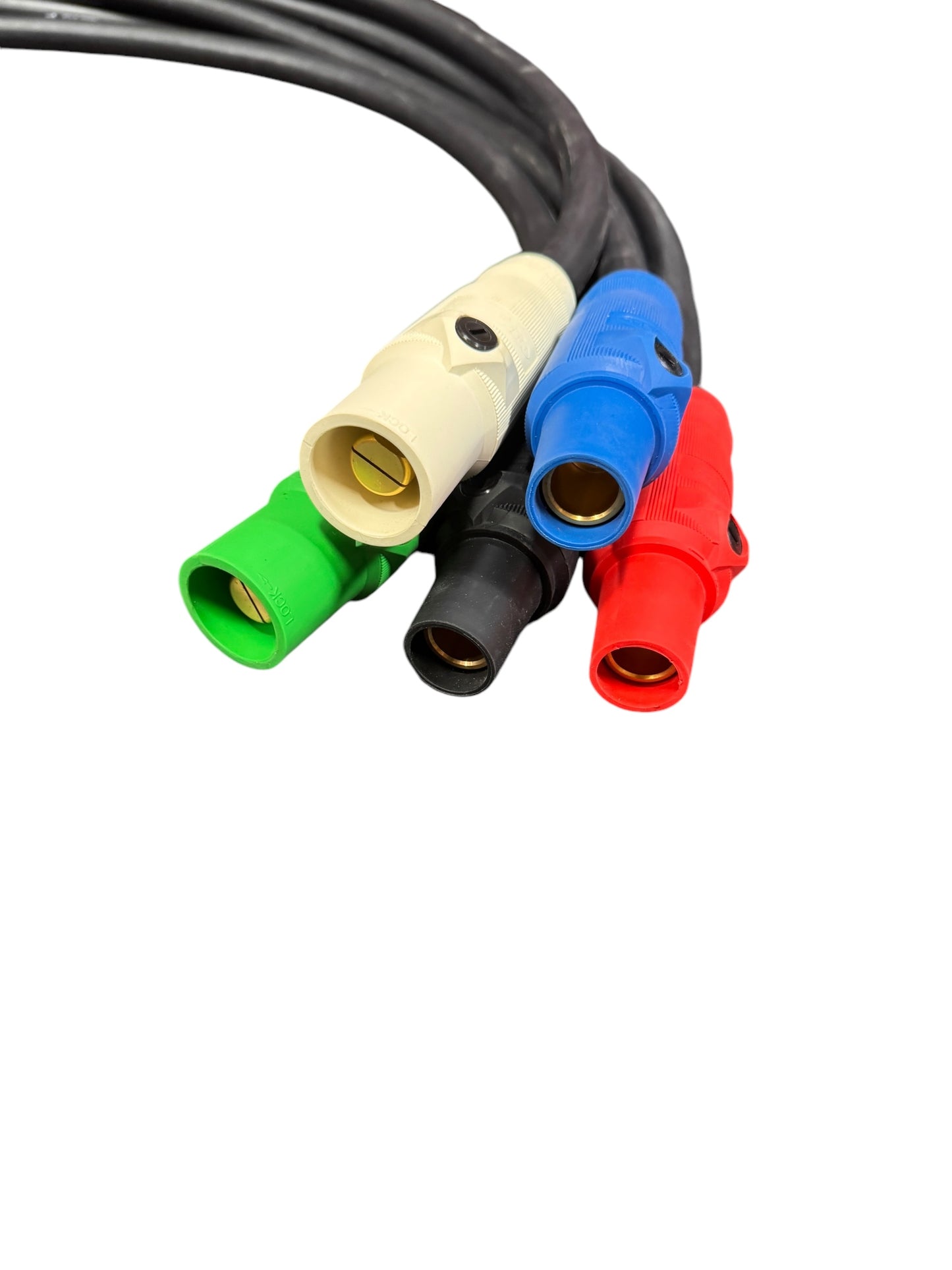 Camlock Extension Power Cables 5pc Set 1/0 AWG for Power Distro 260A USA