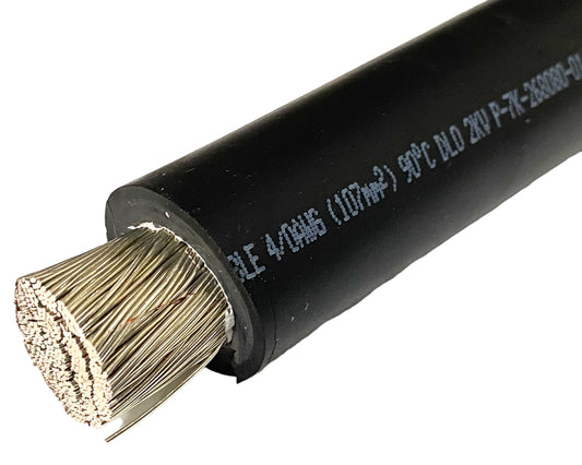 4/0 Pigtail with 1/2″ Lug (4/0 DLO CABLE 2000V GENERATOR PIGTAIL)