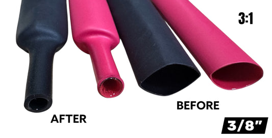 3/8" Heat Shrink Tubing 3:1 Marine Grade Wire Wrap Adhesive Glue Lined Waterproof US