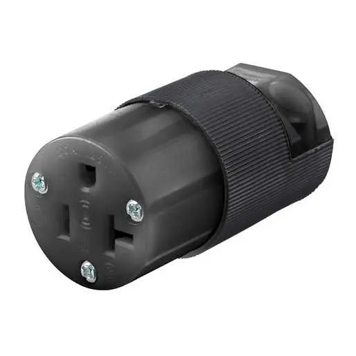 Hubbell HBL5369CM2 20A 125V 5-20R EDISON CONNECTOR ALL BLACK