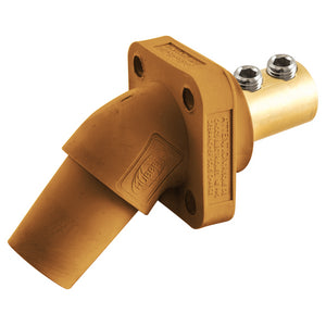 HUBBELL Heavy Duty FEMALE,(ANGLED) Panel Mount Receptacle, 300/400A 600V AC/DC, Series 16, Set Screw
