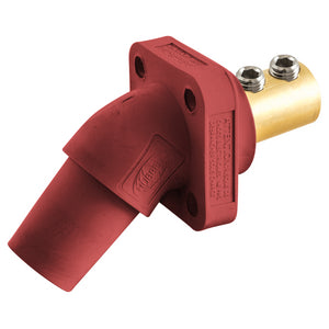 HUBBELL Heavy Duty FEMALE,(ANGLED) Panel Mount Receptacle, 300/400A 600V AC/DC, Series 16, Set Screw