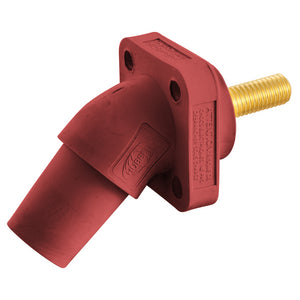 HUBBELL Single Pole Products, 300/400A Series 16, Female Receptacle, Angled, (Threaded Stud)