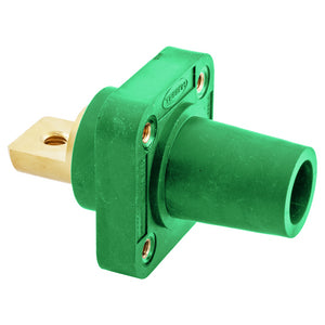 Hubbell Single Pole Devices, Industrial Grade, Female Bus Receptacle, 300/400A 600V AC/DC, Single Conductor