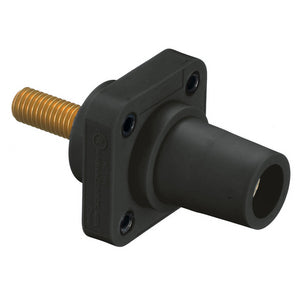 HUBBELL Series 16 Single Pole Devices, Female, STRAIGHT Receptacle, 300/400A 600V AC/DC, Single Conductor, (Threaded Mount Holes) Threaded Stud