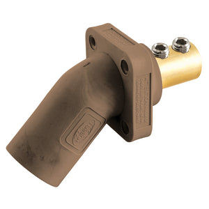 HUBBELL Heavy Duty Male,(ANGLED) Panel Mount Receptacle, 300/400A 600V AC/DC, Series 16, Set Screw