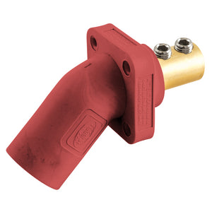 HUBBELL Heavy Duty Male,(ANGLED) Panel Mount Receptacle, 300/400A 600V AC/DC, Series 16, Set Screw