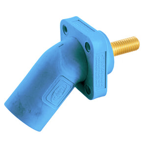 HUBBELL Single Pole Products, 300/400A Series 16, Male Receptacle, Angled, (Threaded Stud)