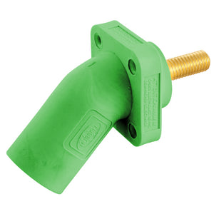 HUBBELL Single Pole Products, 300/400A Series 16, Male Receptacle, Angled, (Threaded Stud)
