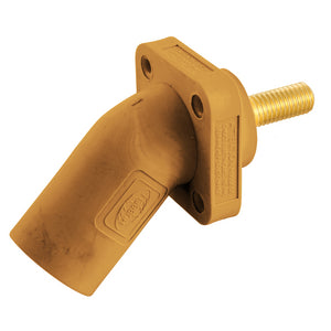 HUBBELL Single Pole Products, 300/400A Series 16, Male Receptacle, Angled, (Threaded Stud)