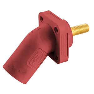 HUBBELL Single Pole Products, 300/400A Series 16, Male Receptacle, Angled, (Threaded Stud)