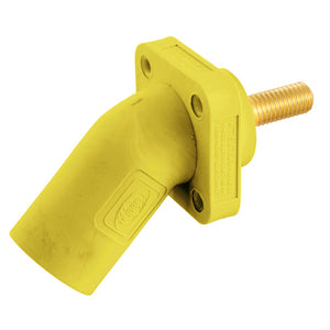 HUBBELL Single Pole Products, 300/400A Series 16, Male Receptacle, Angled, (Threaded Stud)