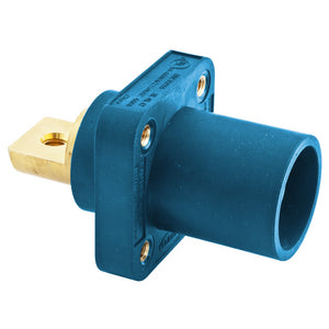 Hubbell Single Pole Devices, Industrial Grade, Male Bus Receptacle, 300/400A 600V AC/DC, Single Conductor
