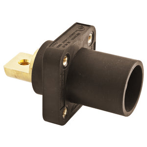 Hubbell Single Pole Devices, Industrial Grade, Male Bus Receptacle, 300/400A 600V AC/DC, Single Conductor