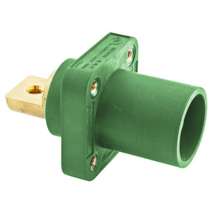 Hubbell Single Pole Devices, Industrial Grade, Male Bus Receptacle, 300/400A 600V AC/DC, Single Conductor
