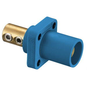 HUBBELL Heavy Duty Male, Panel Mount Receptacle, 300/400A 600V AC/DC, SERIES 16 Single Conductor, Set Screw