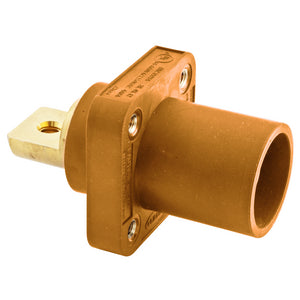 Hubbell Single Pole Devices, Industrial Grade, Male Bus Receptacle, 300/400A 600V AC/DC, Single Conductor