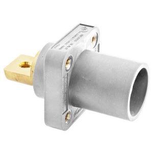 Hubbell Single Pole Devices, Industrial Grade, Male Bus Receptacle, 300/400A 600V AC/DC, Single Conductor