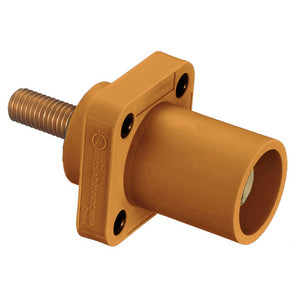 HUBBELL Series 16 Single Pole Devices, Male, STRAIGHT Receptacle, 300/400A 600V AC/DC, Single Conductor, (Threaded Mount Holes)