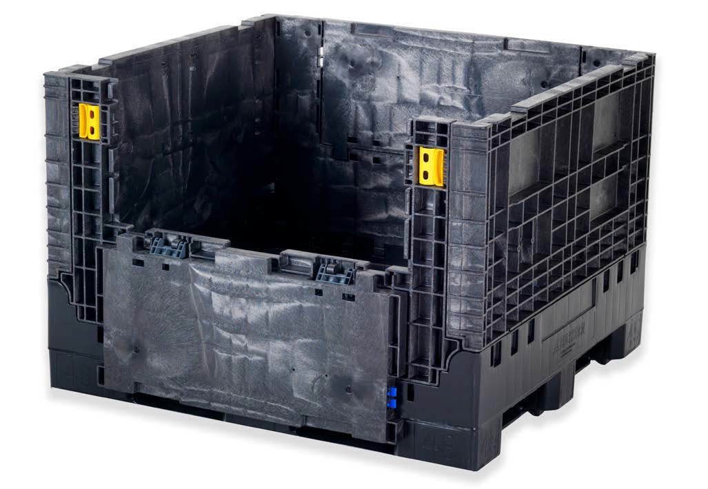 WireandSupply.com 48" x 45" x 34" – Collapsible Bulk Container With Drop Doors/LID