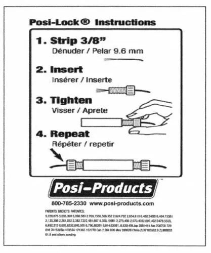 Posi-Lock Splice connector PL0608  6 - 8 GA GREEN