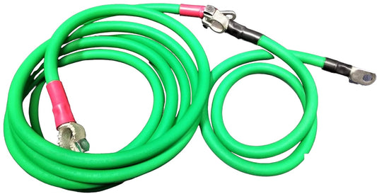 Battery Relocation Kit, 1/0 GAUGE GREEN, TOP POST SAE J1127