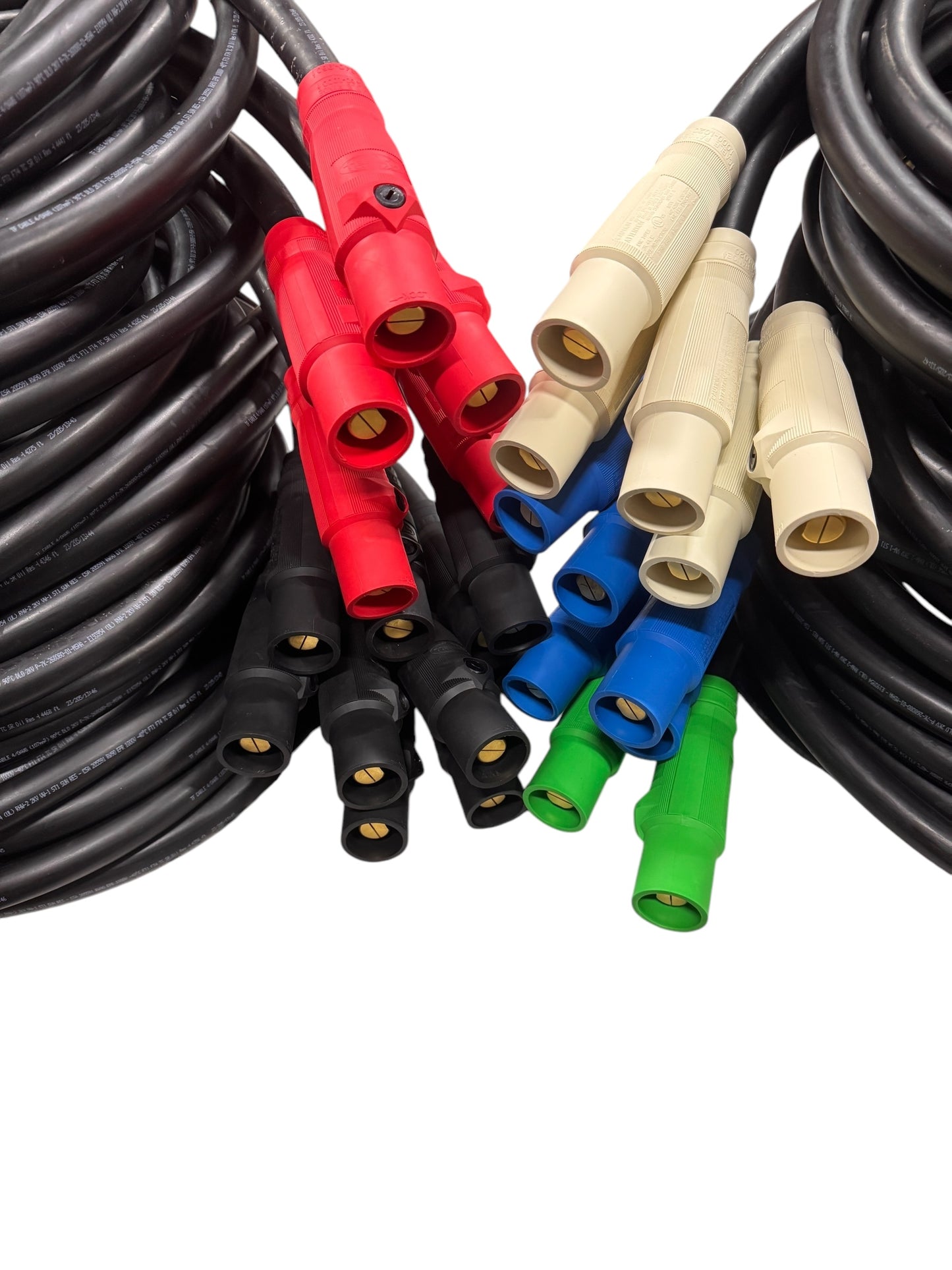 CAM LOCK 4/0 DLO Entertainment ,Generator Power Pigtail Cables 27pc -10ft  240v