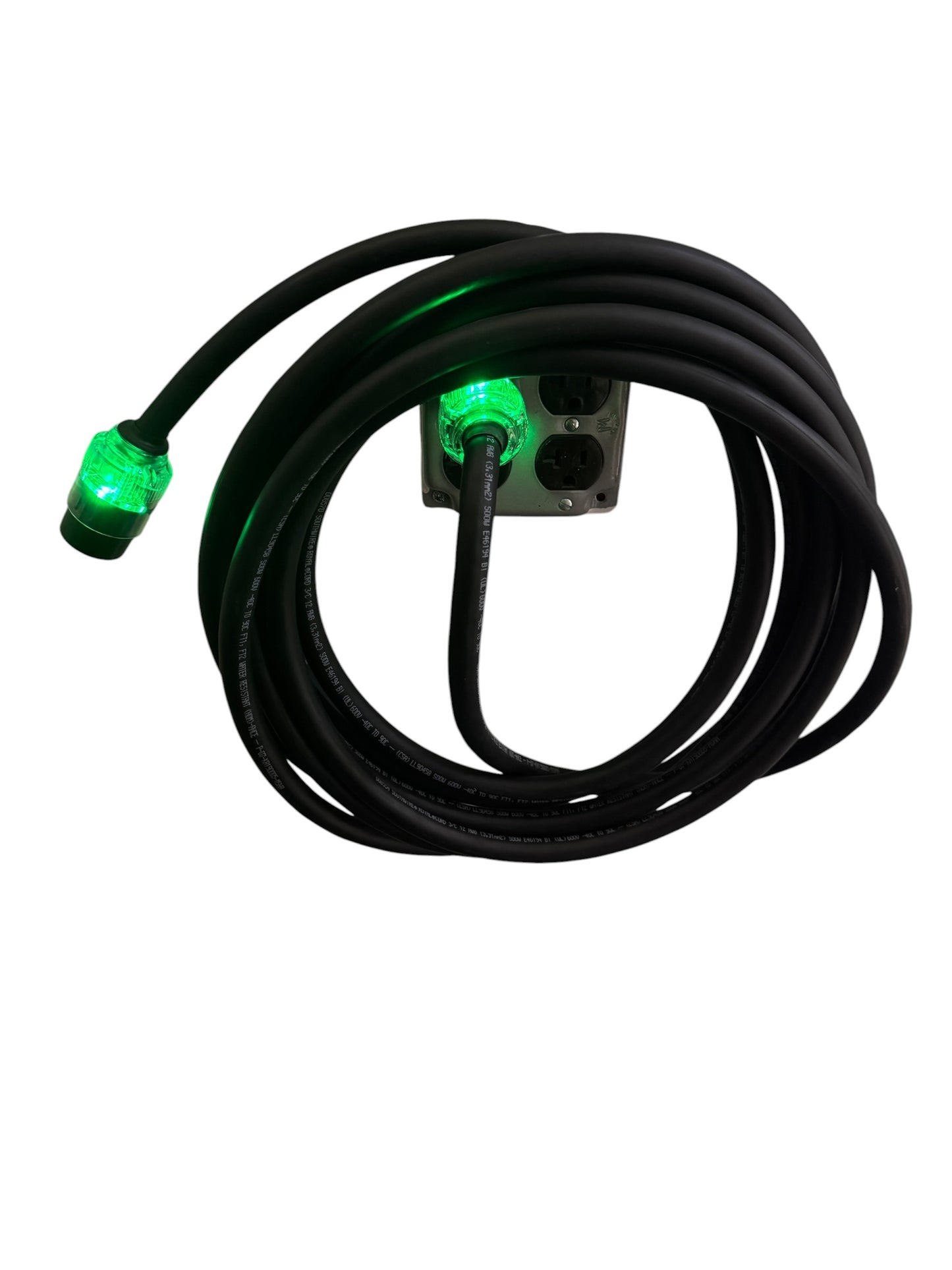 ILLUMINATED LED Power Extension Cords SOOW 12/3 NEMA 5-20