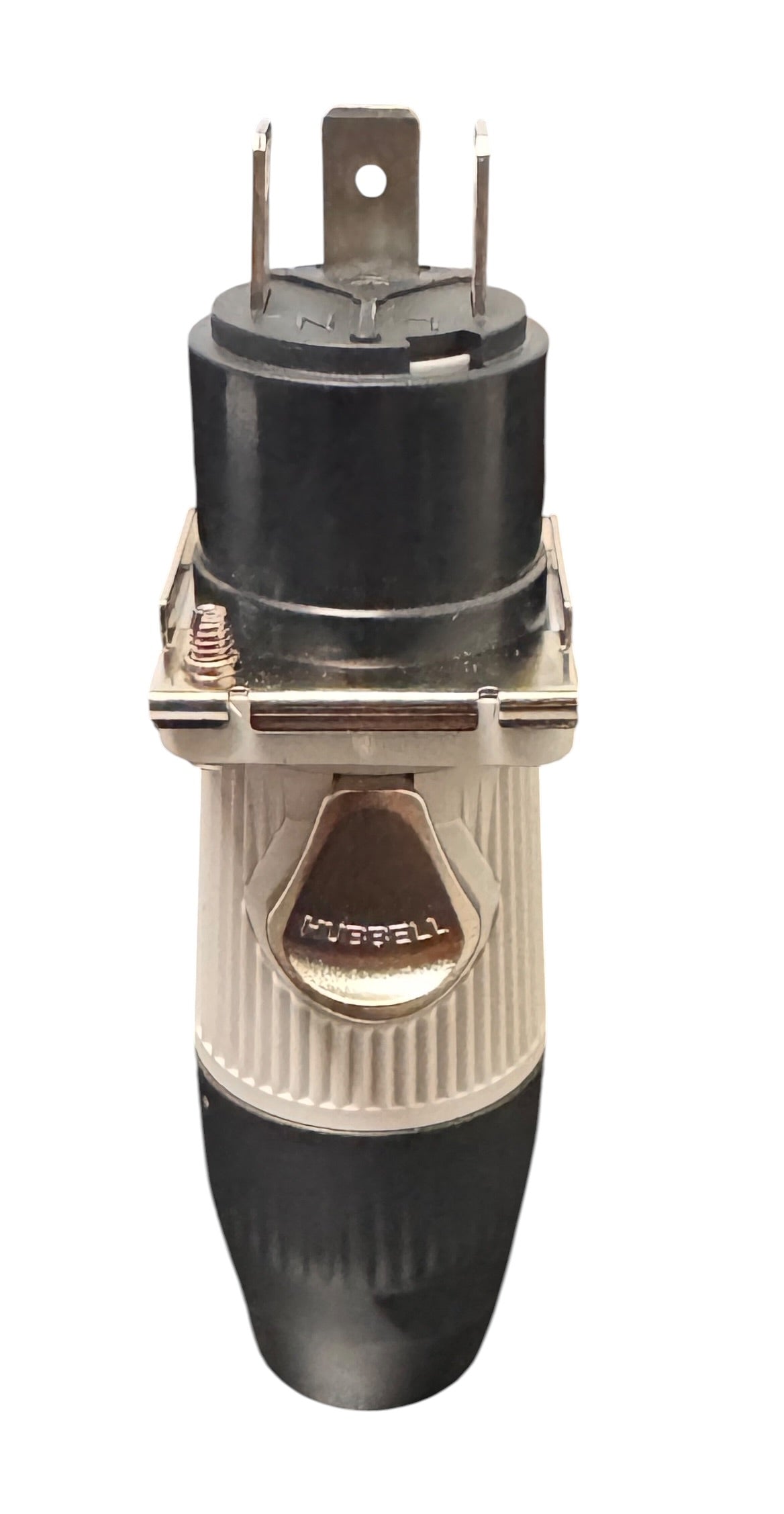 Hubbell Locking Devices, Twist-Lock,Insul-Lock Inline Connectors, Power Con Style 25 Amp, Power Out, Gray Set