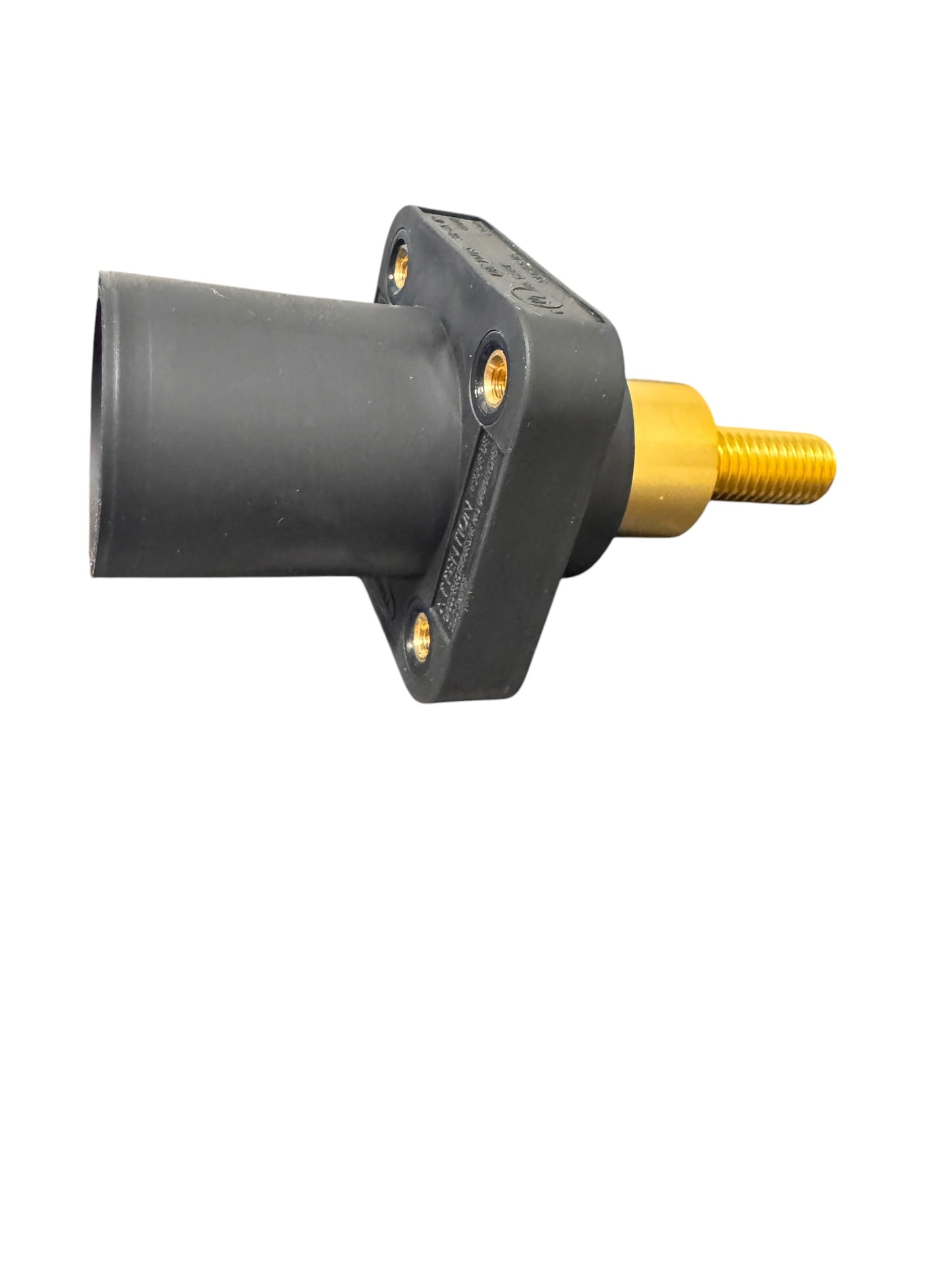 HUBBELL Series 16 Single Pole Devices, Male, STRAIGHT EXTENDED Receptacle, 300/400A 600V AC/DC, Single Conductor, (Threaded Mount Holes)