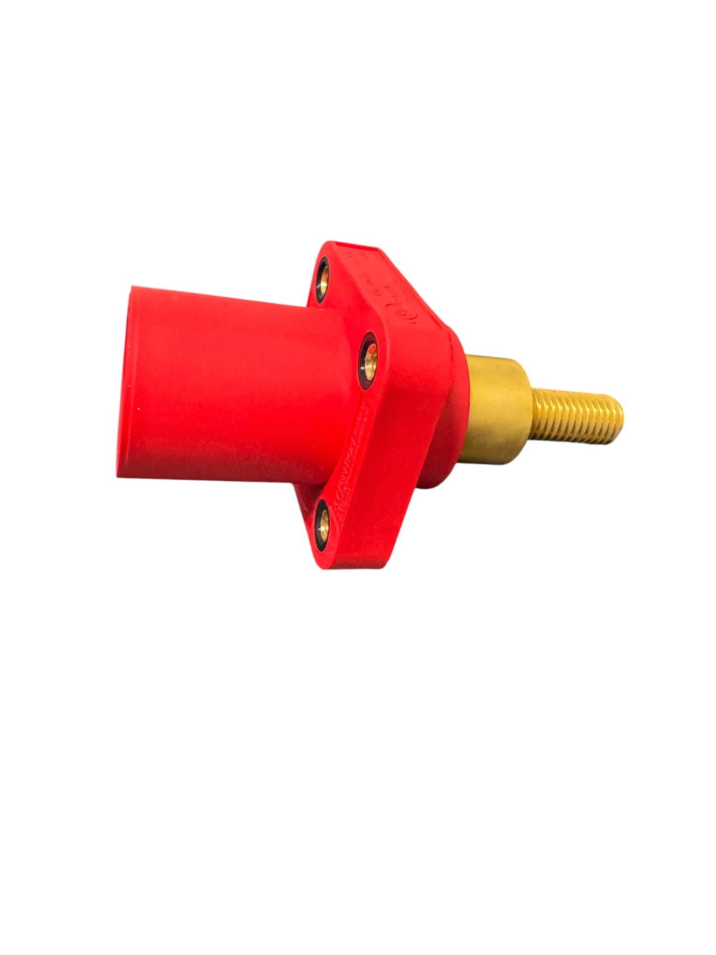 HUBBELL Series 16 Single Pole Devices, Male, STRAIGHT EXTENDED Receptacle, 300/400A 600V AC/DC, Single Conductor, (Threaded Mount Holes)