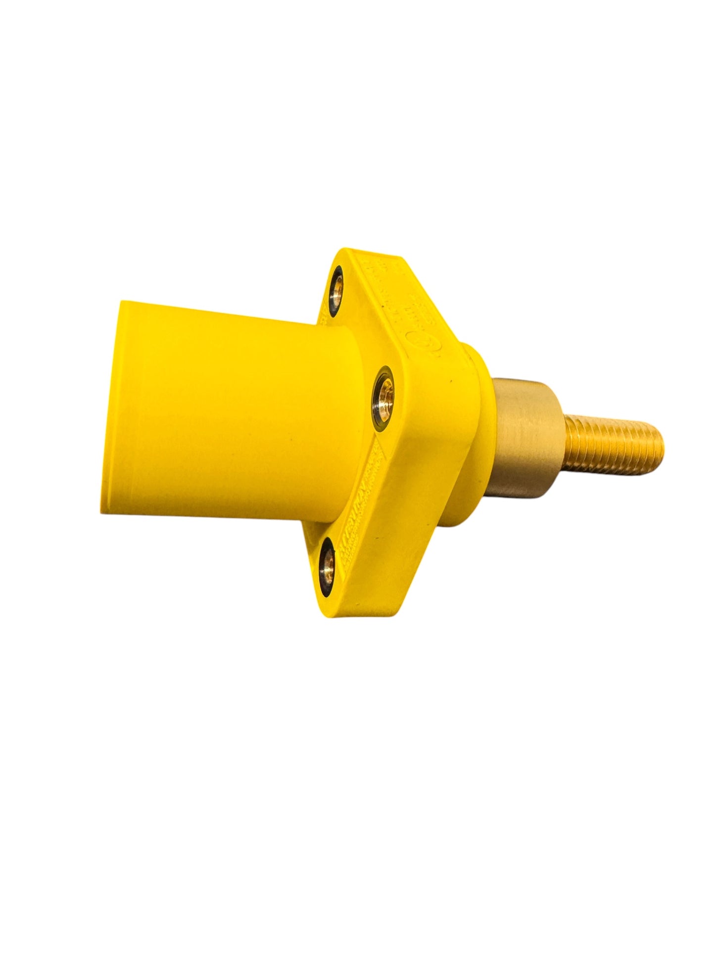 HUBBELL Series 16 Single Pole Devices, Male, STRAIGHT EXTENDED Receptacle, 300/400A 600V AC/DC, Single Conductor, (Threaded Mount Holes)