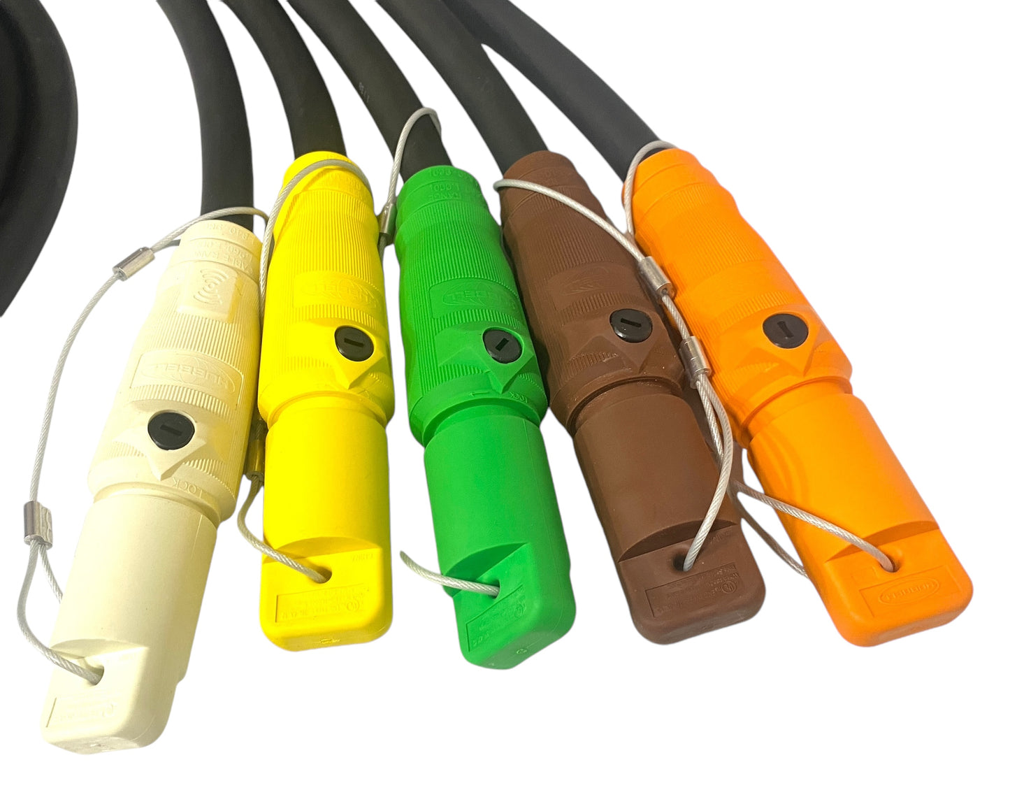 2/0 TYPE W Entertainment ,Generator CAMLOCK Cables 5 Cable Pigtail Set