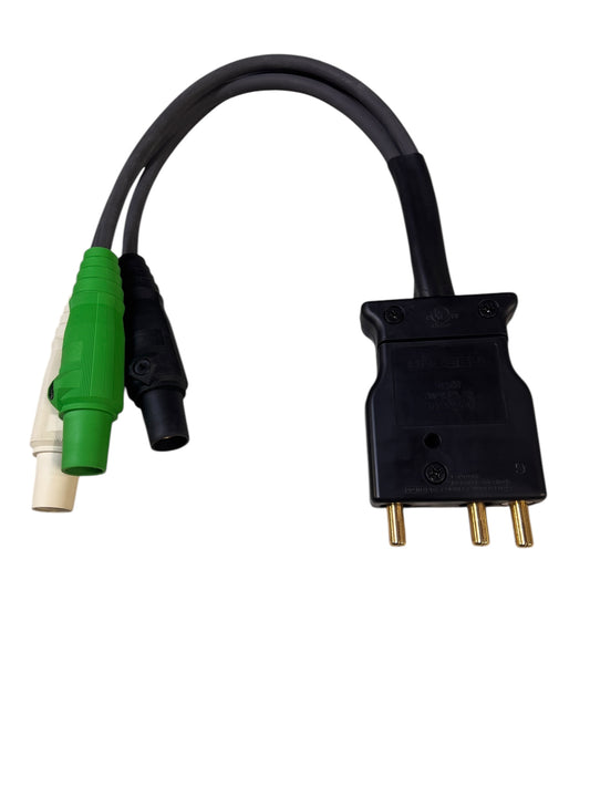 Hubbell Snake Bite Stage Pin Adapter 100 Amp 125V (Male)