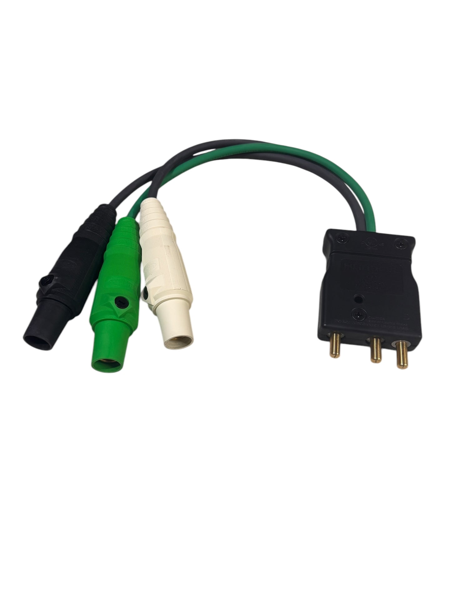 Male 60 Amp 125V Stage Pin To 3 Female Camlock Snake Bite Hubbell Stagepin
