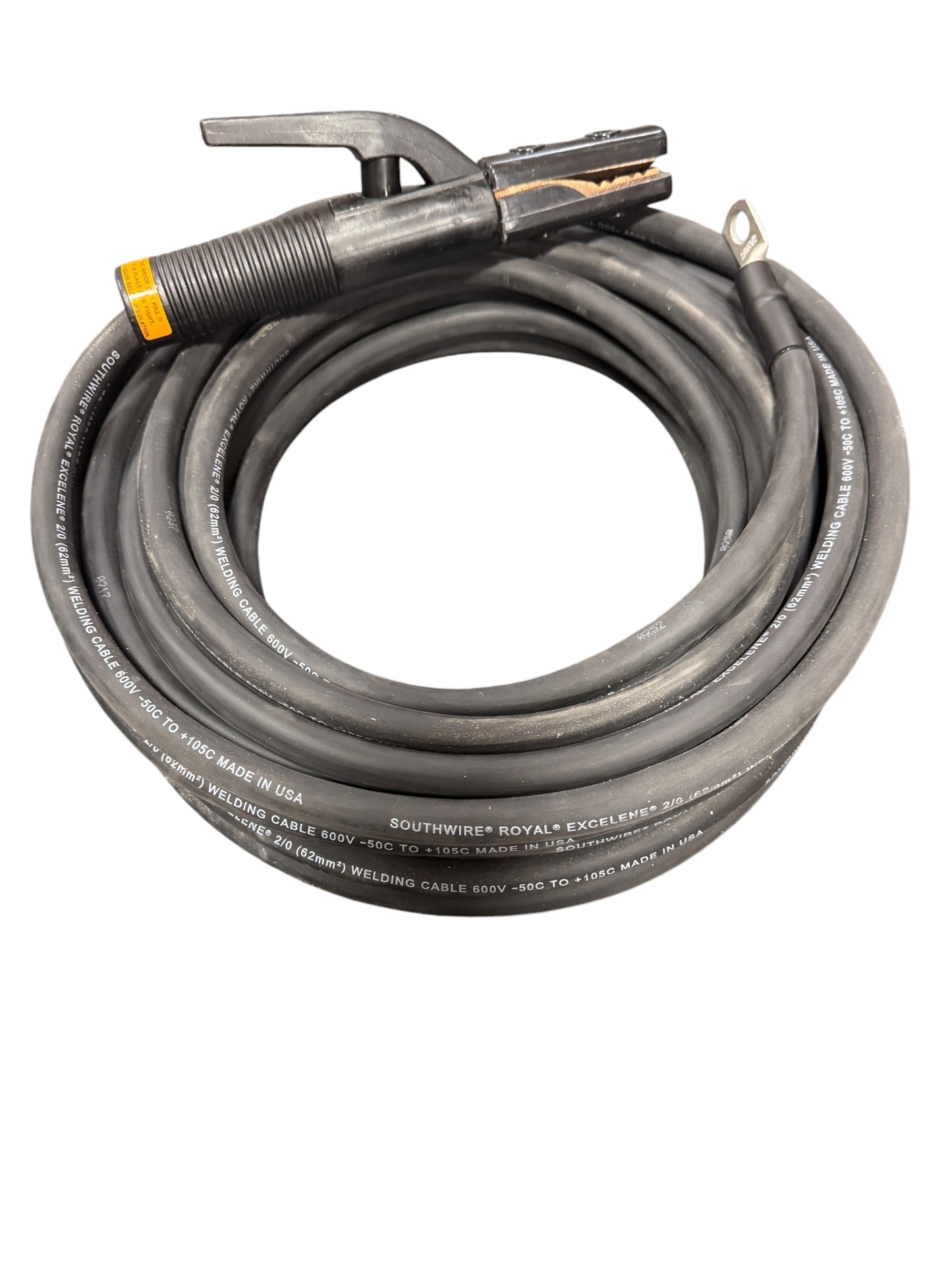 MILLER ELECTRIC EXCELENE Stick Electrode Holder & Ground Cable #2/0, 50 ft ea