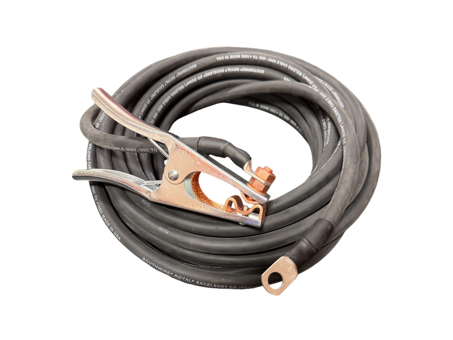 MILLER ELECTRIC EXCELENE Stick Electrode Holder & Ground Cable #2/0, 50 ft ea