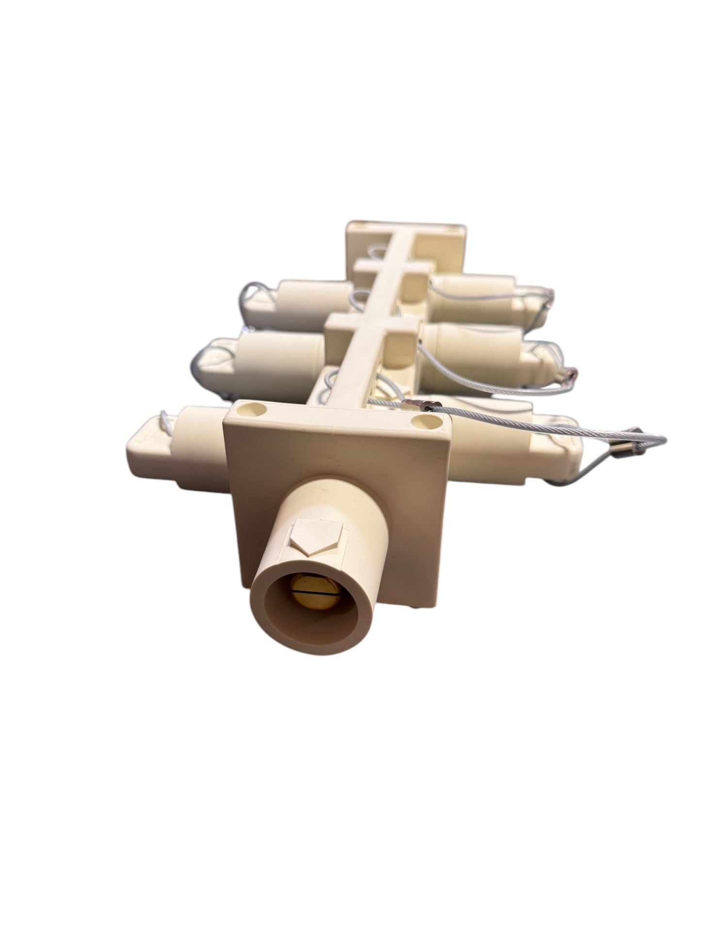 Camlock Series 16 Distribution Block, (Male to 6 Females), 400A 600V AC/DC