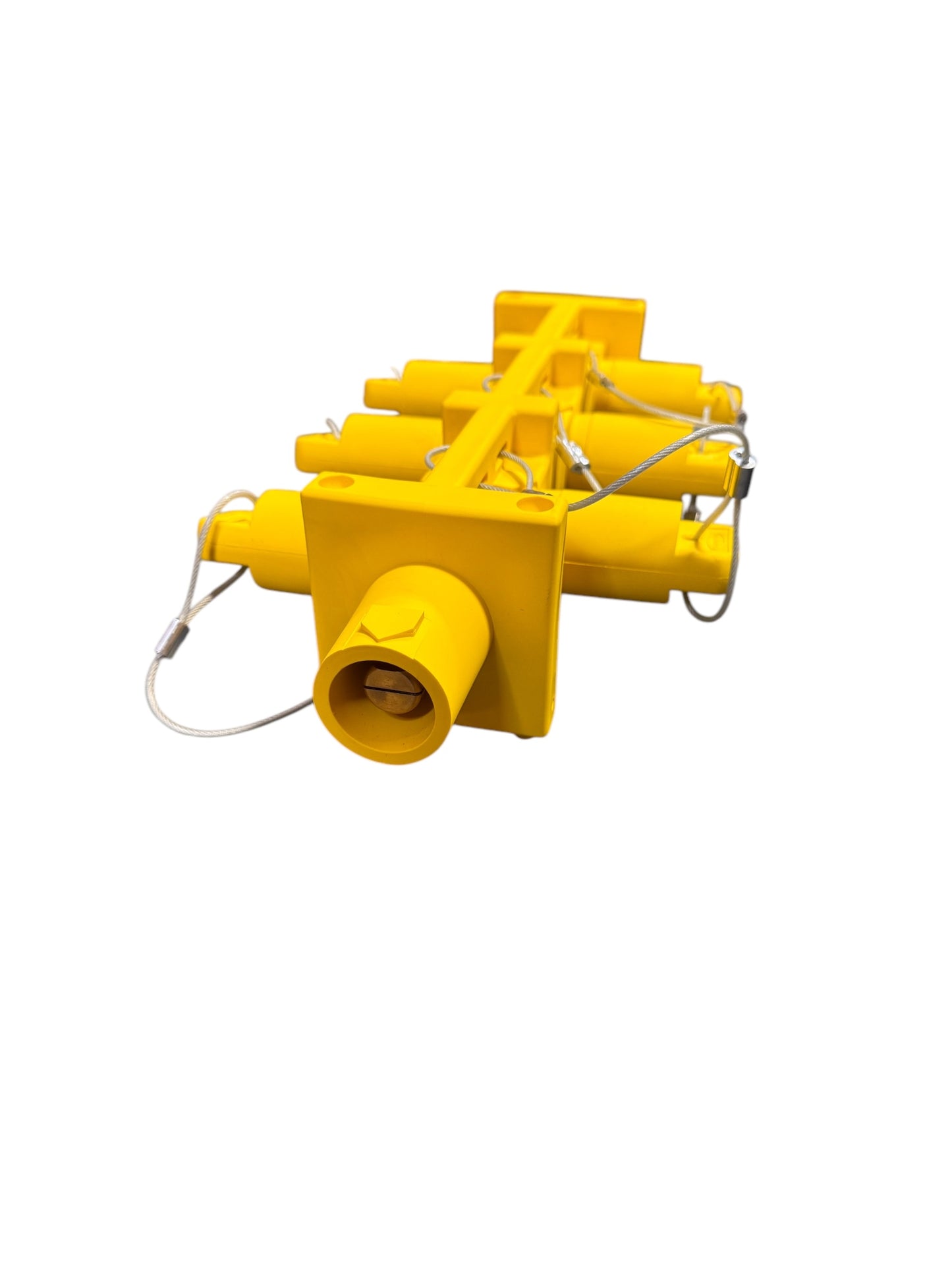 Camlock Series 16 Distribution Block, (Male to 6 Females), 400A 600V AC/DC