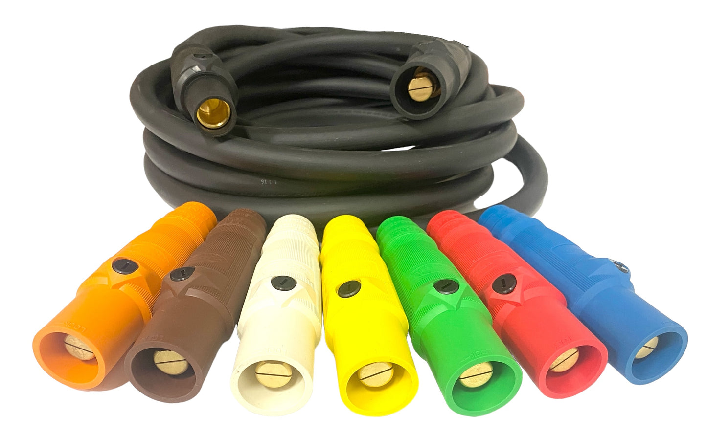 2000A Generator Cable Set (25 Cables) TYPE W 4/0 Power Camlock cables.