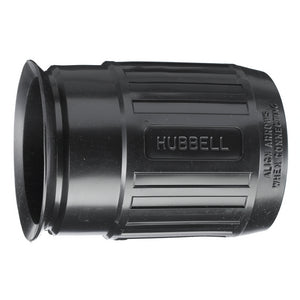 HUBBELL HBL20424B Industrial, Short Weatherproof Boot for 30A Devices, Non-NEMA, Black