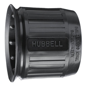 HUBBELL HBL20425B Industrial, Short Weatherproof Boot for 30A Devices, Non-NEMA, Black